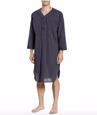 Bar Blues Cotton Blend Nightshirt