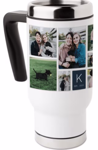 Pictogram Travel Mug With Handle