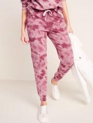 Mid-Rise Tapered-Leg Jogger Pants