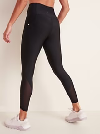 High-Waisted Elevate Powersoft Side-Pocket 7/8-Length Run Leggings