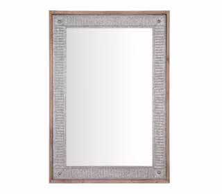 Home Decorators Collection Antiqued Farmhouse Mirror