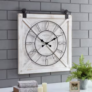 FirsTime & Co. Farmstead Barn Door Clock