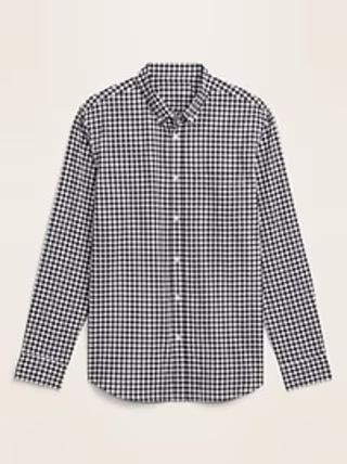 Regular-Fit Built-In Flex Plaid Everyday Shirt