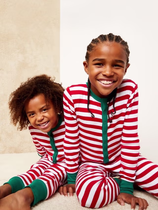 Graphic Henley One-Piece Pajamas