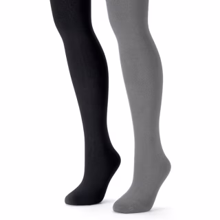 Muk Luks Women's Fleece Lined 2-Pair Pack Tights