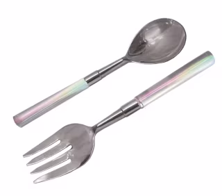 American Atelier Glitter Salad Serving Set