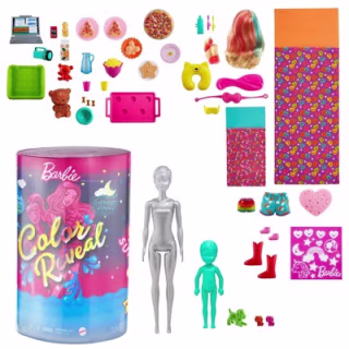 Barbie Color Reveal Slumber Party Fun