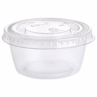 Clear Plastic Gelatin Shot Cups with Lids, 25 count
