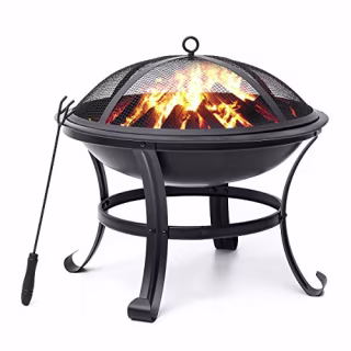 KingSo 22'' Outdoor Wood Burning Fire Pit