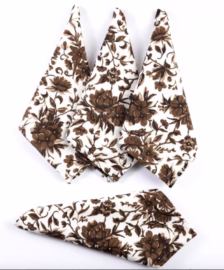 Houses & Parties Grasshopper Toile Dinner Napkins