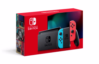 Nintendo Switch Console with Neon Blue &amp; Red Joy-Con