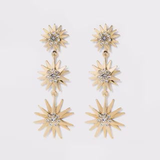 SUGARFIX by BaubleBar Crystal Sunburst Drop Earrings