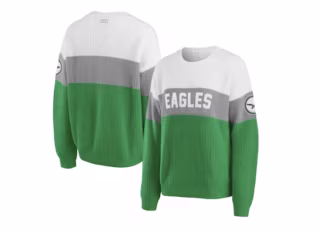 WEAR By Erin Andrews Philadelphia Eagles Colorblock Sweater