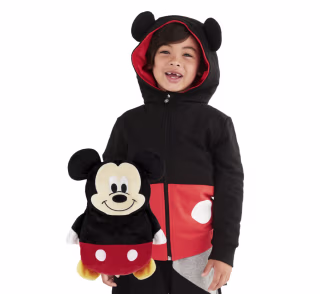 Cubcoats Mickey Mouse 2-in-1 Stuffed Animal Hoodie
