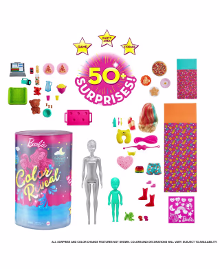 Barbie Color Reveal™ Slumber Party Fun Dolls and Accessories