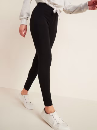 High-Waisted Jersey Leggings