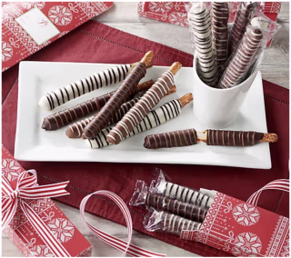 Mrs.Prindable's 18-pc Caramel & Chocolate Pretzels with Gift Boxes