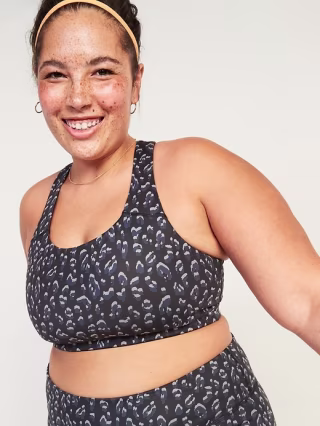 Medium Support Strappy Plus-Size Sports Bra