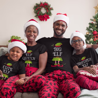 Personalized Matching Christmas Shirts for Families