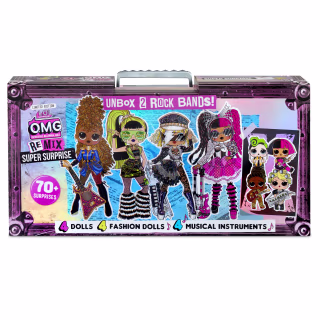 L.O.L. Surprise! O.M.G. Remix Super Surprise - 70+ Surprises, 4 Fashion Dolls & 4 Dolls