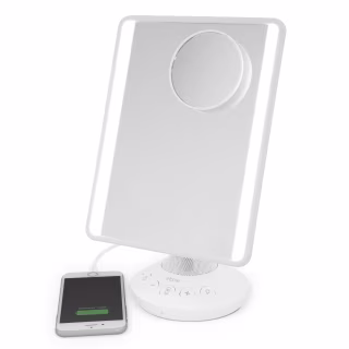 iHome Mirror with Bluetooth, Siri & Google Support