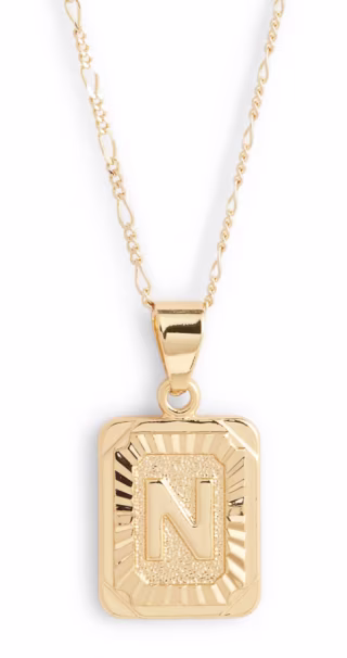 Bracha Initial Pendant Necklace