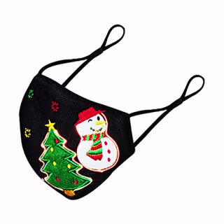 Nopeak LED face Mask for Men Women, led Rave Mask Music Party Christmas Light Up Mask 4 Luminous Modes (Black)