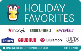 Holiday Favorites Penguin Gift Card