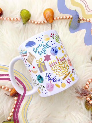 SimondsCreativeCo Hanukkah Mug