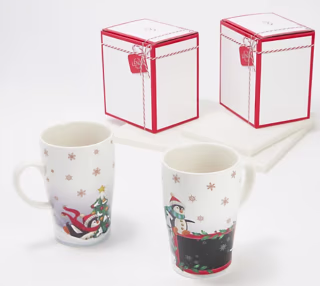 Lenox Holiday Heat-Changing Porcelain Mugs