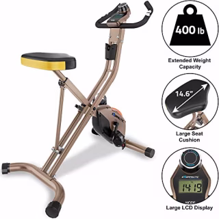 Exerpeutic Gold Heavy Duty Foldable Exercise Bike