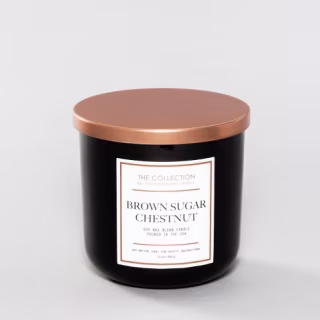 12oz Glass Jar 2-Wick Candle Brown Sugar Chestnut - The Collection By Chesapeake Bay Candle