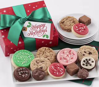 Cheryl's Happy Holidays Assorted Treats Gift Box