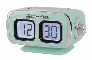 Studebaker Retro Alarm Clock with AM/FM Radio & Bluetooth