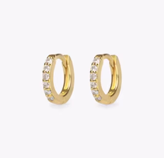 Studs Mini Pavé Huggie Earring