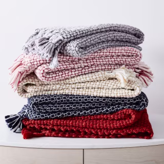 St. Jude Chunky Two Tone Handwoven Throw