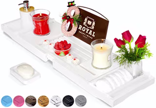 Royal Craft Wood Bamboo Bath Caddy