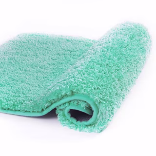 Walensee Bathroom Rug Non Slip Bath Mat for Bathroom (16 x 24, Turquoise) Water Absorbent Soft Microfiber Shaggy Bathroom Mat Machine Washable Bath Rug for Bathroom Thick Plush Rugs for Shower