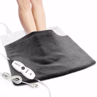DONECO King Size Heating Pad(22" x 22"), Electric Foot Warmer with 4 Temperature Settings and Fast-Heating Technology - Extra Large for Feet, Back, Waist,Shoulders, Legs and Other Large Muscle Groups