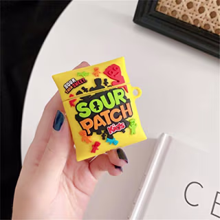 Shineyii for Airpod 2/1 Case Soft Silicone Cute Cartoon Kawaii Funny Cover Fashion Food Protective Skin Accessories Keychain Girls Teens Cases for Air Pods Compatible with Airpods 2&1, Candy Kids