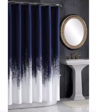 Vince Camuto Lyon 100% Cotton Single Shower Curtain