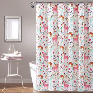 Unicorn Heart 72" x 72" Shower Curtain