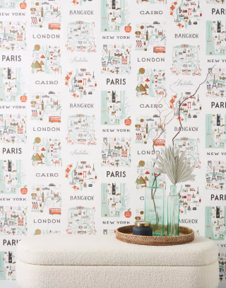 Rifle Paper Co. City Maps Wallpaper