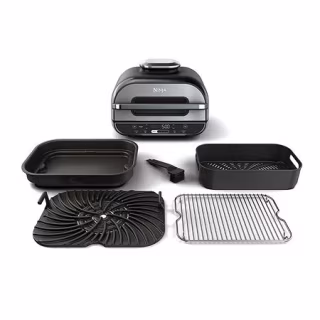 Ninja Foodi XL 5-in-1 Indoor Grill with 4-Quart Air Fryer, Roast, Bake, Dehydrate, BG500A