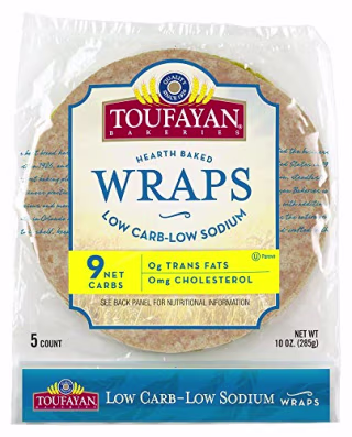 Toufayan Bakeries Low-Carb Wrap
