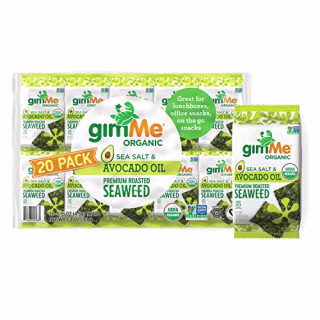 gimMe Organic Roasted 03 Sea Salt and Avocado Oil, #3 Sea Salt & Avocado Oil, 20 Count