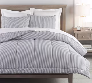 Wheaton Striped Percale Comforter & Shams