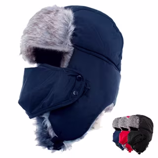 Ayamaya Winter Hat with Face Mask