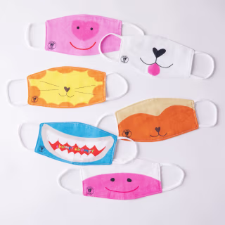 Food52 Bamboozle Kids' Animal Cloth Face Masks Six-Pack