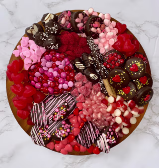 ChocOnTheWildside Valentine's Day Dessert Charcuterie Board